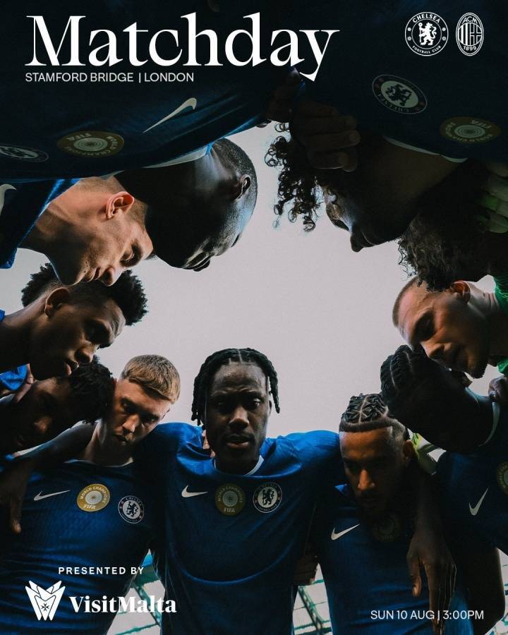 切尔西vs米兰首发：帕尔默、吉滕斯先发，佩德罗、内托登场