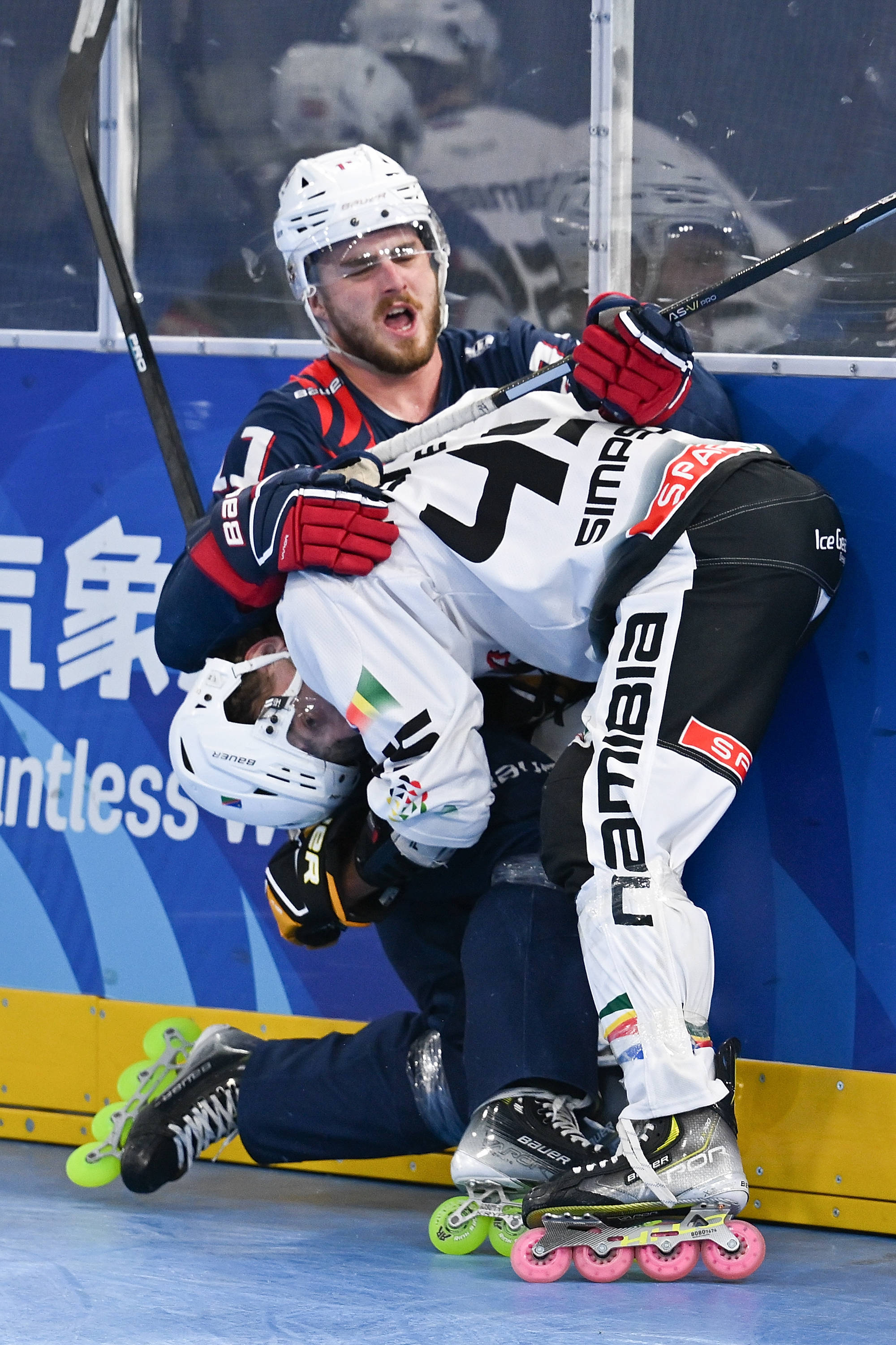 成都世运会丨单排轮滑球——男子铜牌赛:纳米比亚队胜法国队