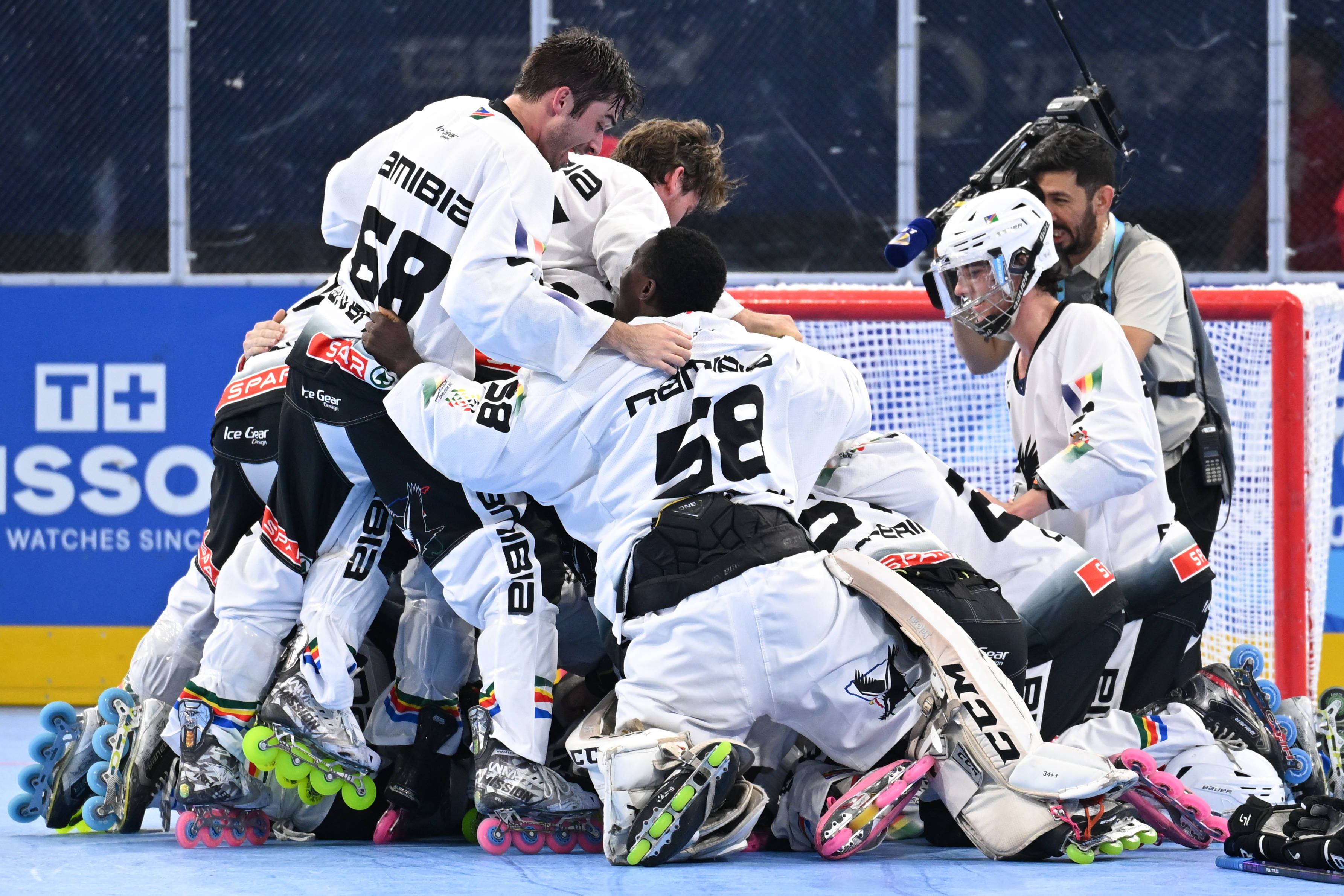 成都世运会丨单排轮滑球——男子铜牌赛:纳米比亚队胜法国队