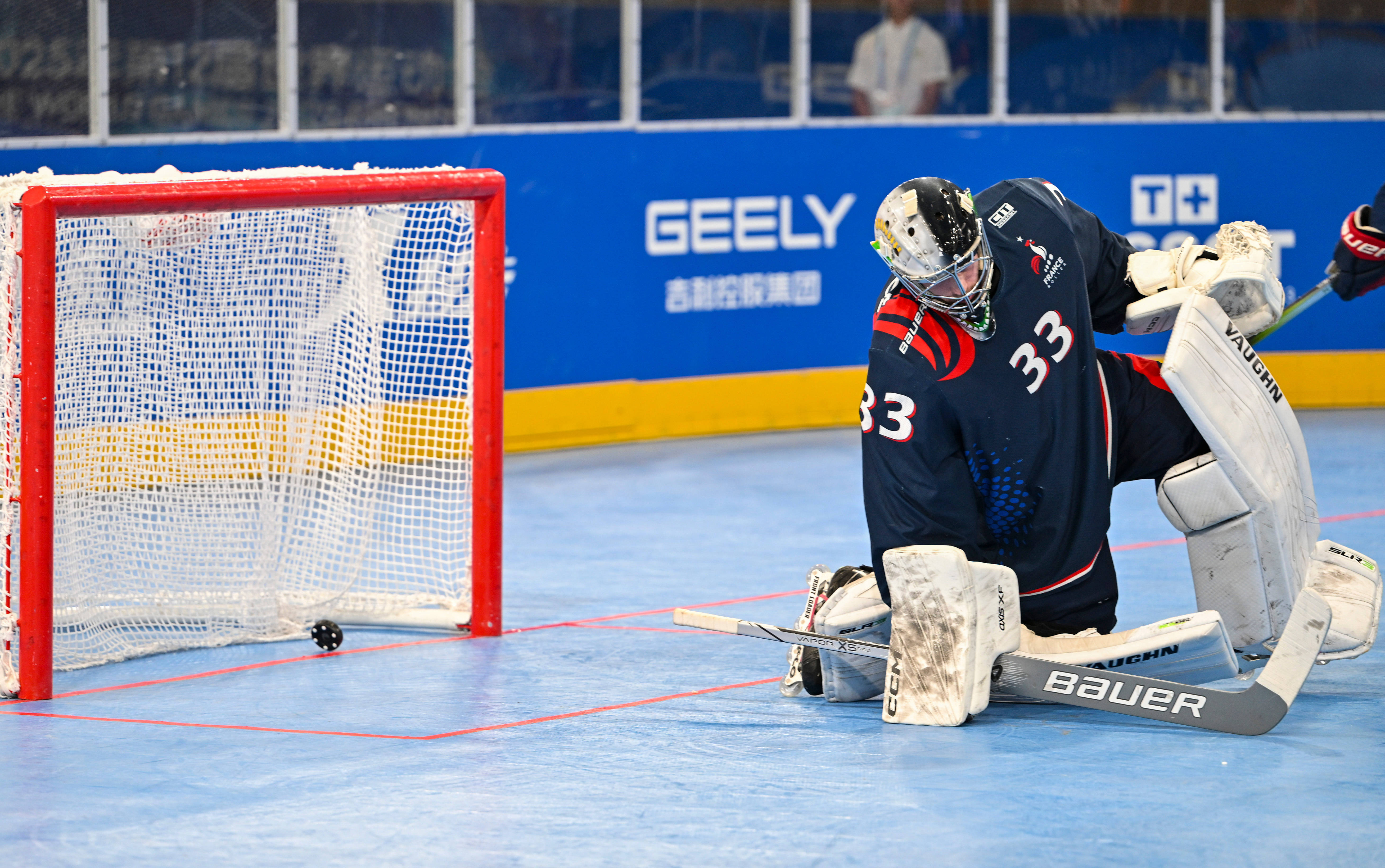(成都世运会)单排轮滑球——男子铜牌赛:纳米比亚队胜法国队
