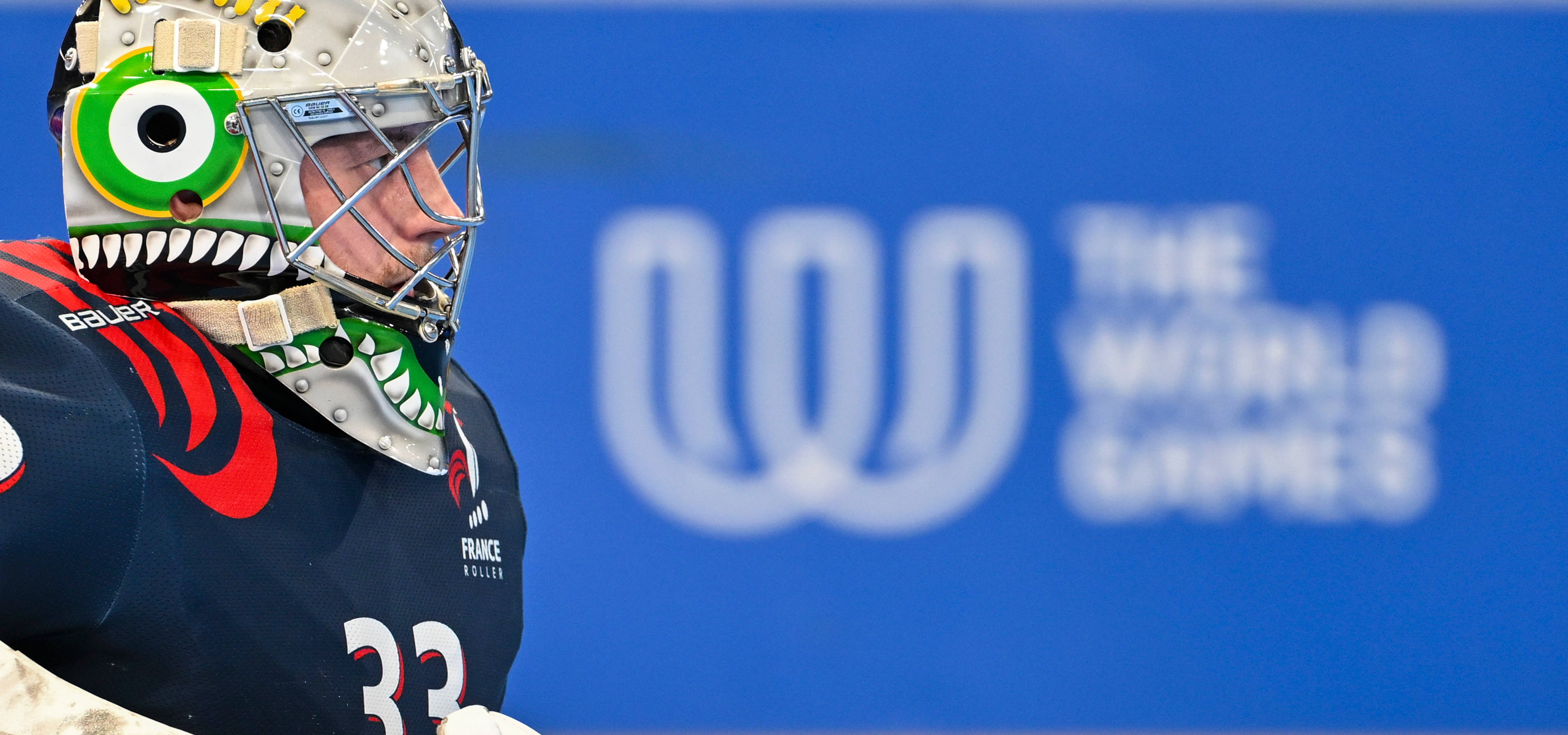 (成都世运会)单排轮滑球——男子铜牌赛:纳米比亚队胜法国队