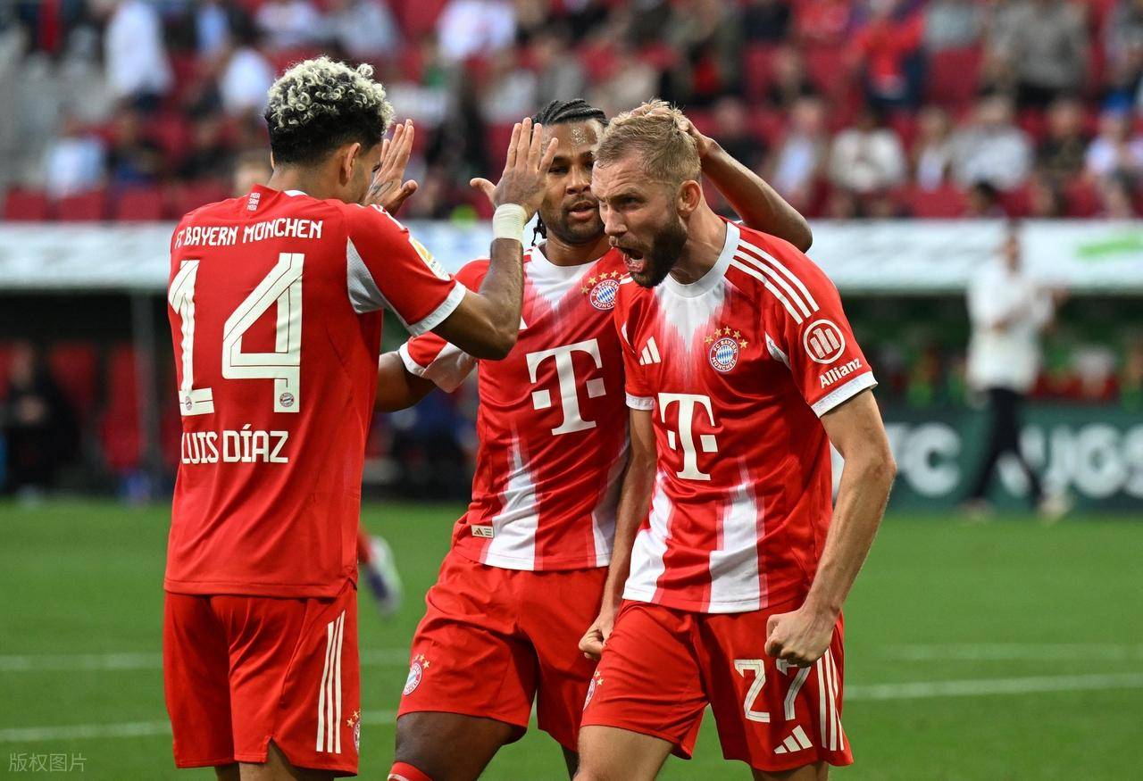 奥格斯堡2-3拜仁，赛后评分：不是凯恩第一，奥格斯堡17号排第一